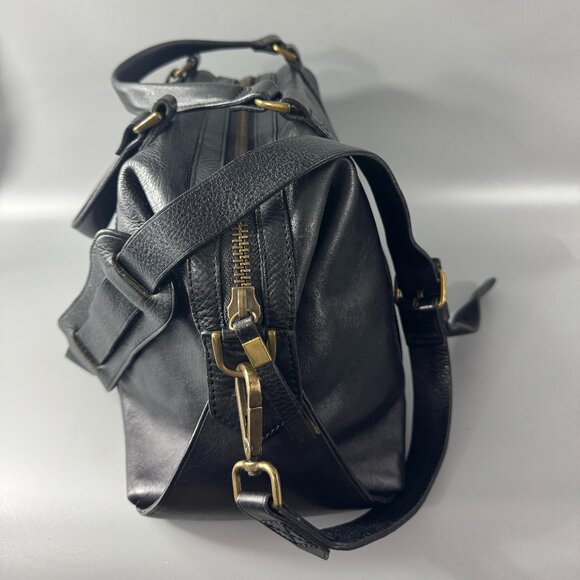 Madewell The Glasgow Satchel in Black - Picture 6 of 16